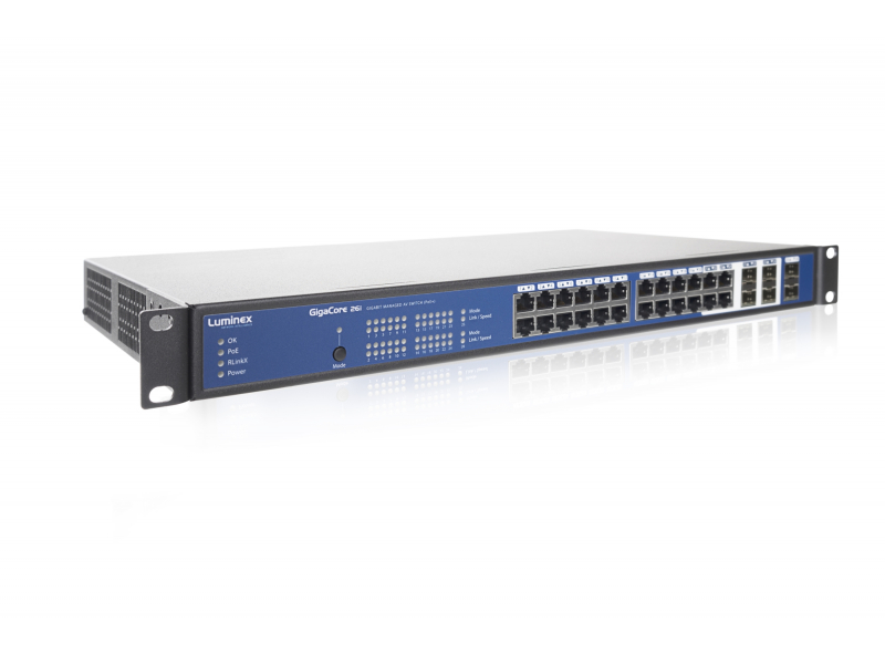 LUMINEX GigaCore 26i Poe Ethernet switch / przełącznik siecowy AV